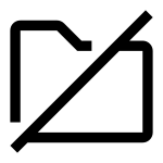 Folder Off SVG Icon